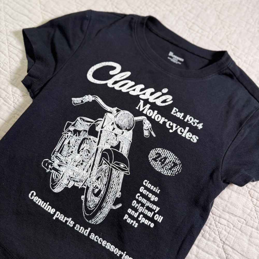 tight fitted Classic Motorcycles‎ Tee Black S Biker S4-6 No Boundaries